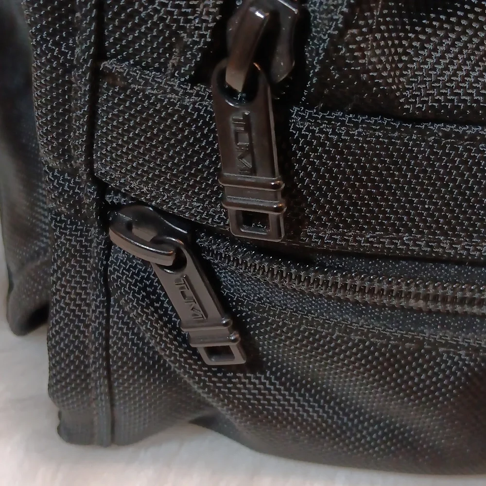 Tumi Alpha  Black Ballistic Nylon Bag